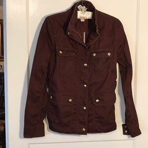 J. Crew Dark Burgundy Utility Jacket